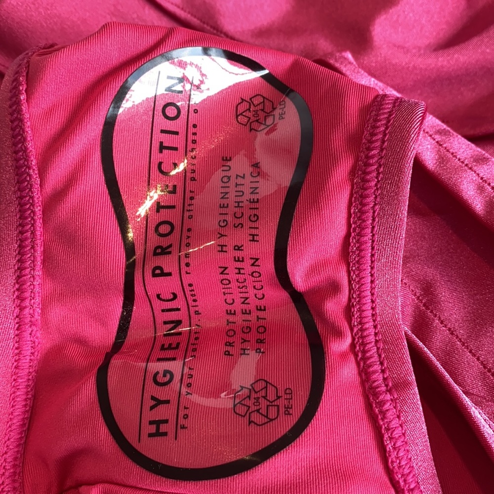 NWOT Calvin Klein Starburst Rosebud Swimsuit Pink - Picture 4 of 4